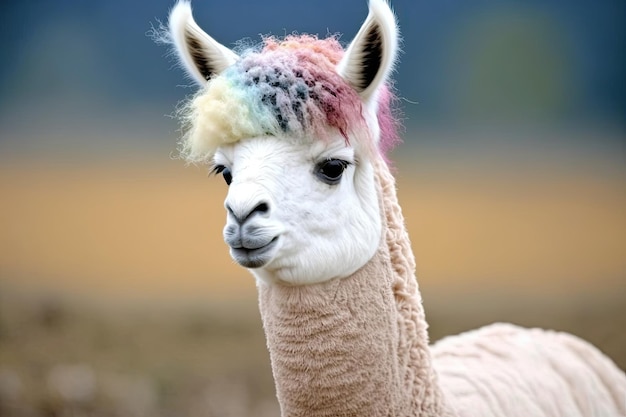 Esta lhama é tão adorável que parece uma alpaca de unicórnio