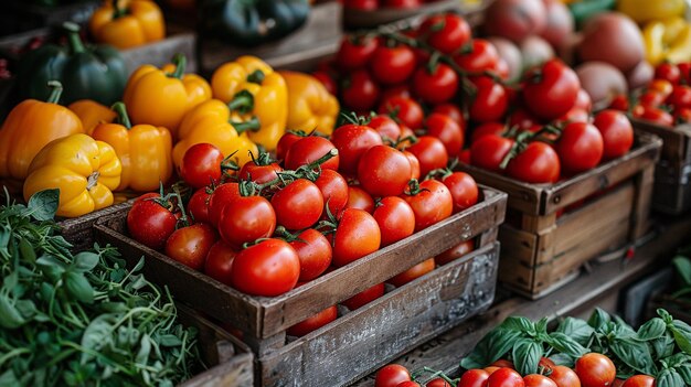 Foto estabeleça um mercado agrícola de caridade