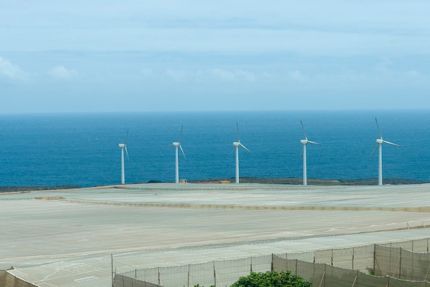 Estação de energia eólica em Tenerife, Espanha