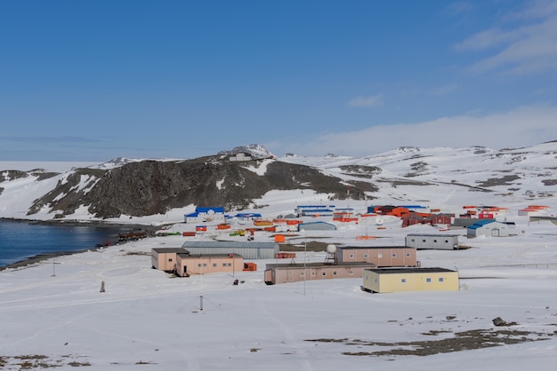 Estação de pesquisa antártica russa de Bellingshausen na ilha King George