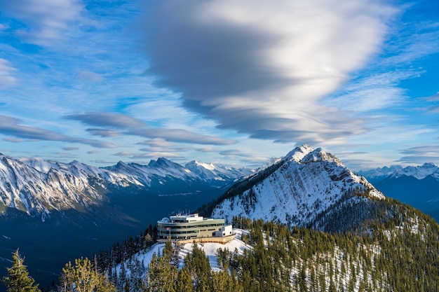 Estação do cume da gôndola de Banff Parque Nacional Banff Montanhas Rochosas Canadenses