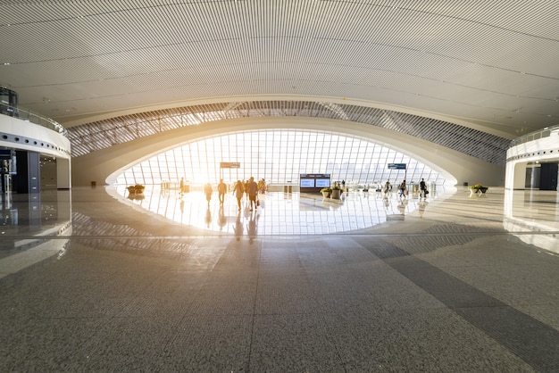 Estação ferroviária hall, esta é a estação ferroviária oeste de chongqing, na china.