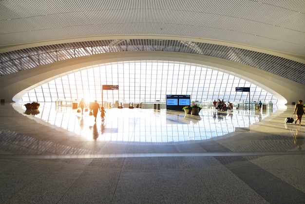 Estação ferroviária hall, esta é a estação ferroviária oeste de chongqing, na china.