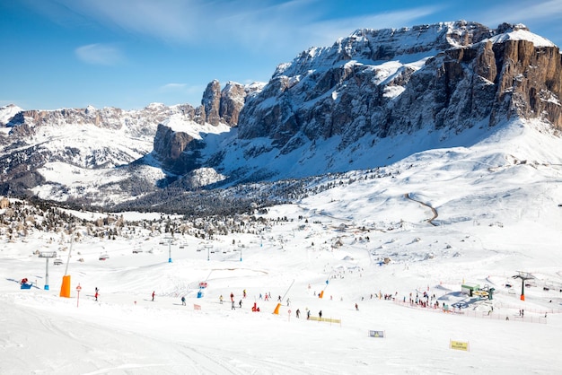 Estación de esquí en Dolomitas