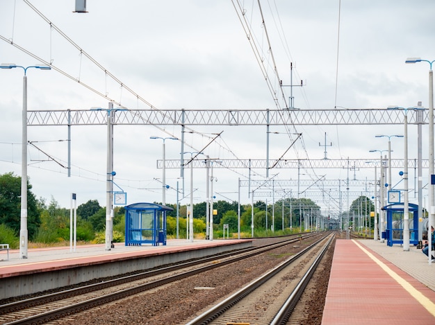 Estación de ferrocarril en Polonia, Baja Silesia