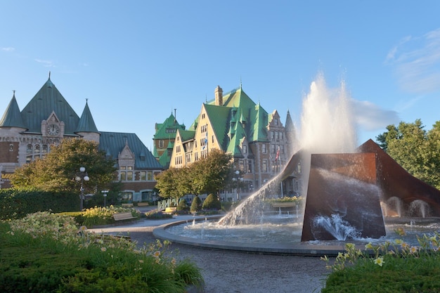 Estación de tren Gare du Palais de la ciudad de Quebec Canadá