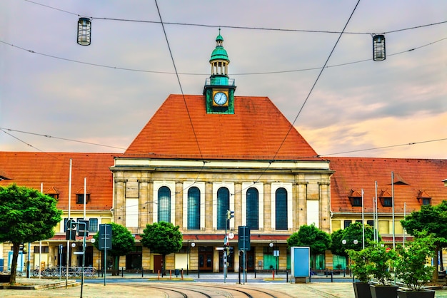 Estación de tren de Goerlitz en el estado alemán de sajonia