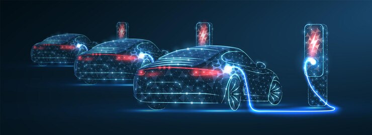 Estacionamiento para automóviles eléctricos con estación de carga eco power ev cargador