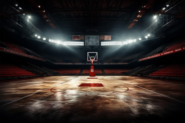 el estadio de baloncesto