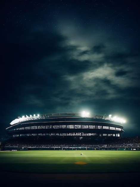 Estadio de críquet por la noche Antecedentes