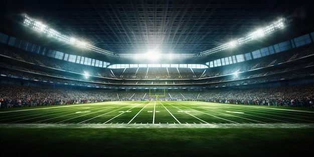 Estádio de arena de rugby de futebol americano gerado por IA