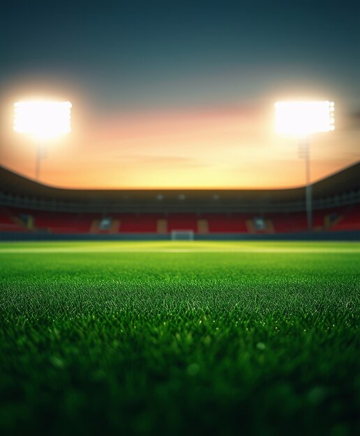 Estadio de fútbol luz de inundación deportes estadio de hierba