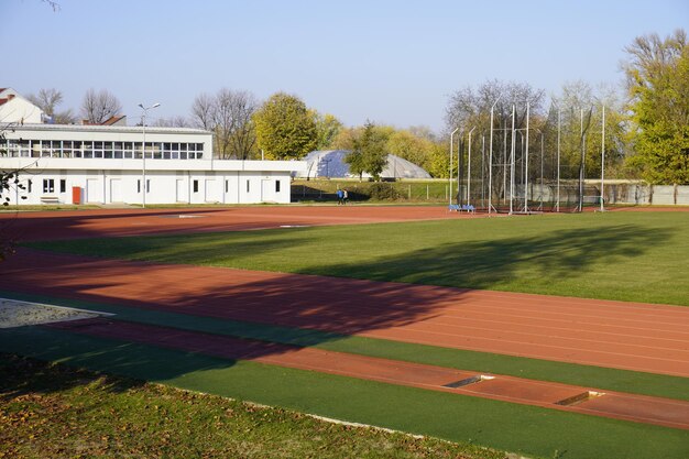 Estadio con pista de atletismo estadio de atletismo