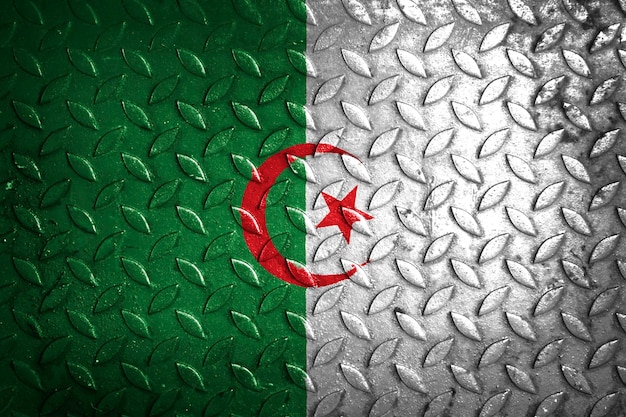 Estadística de textura de metal de bandera de Argelia