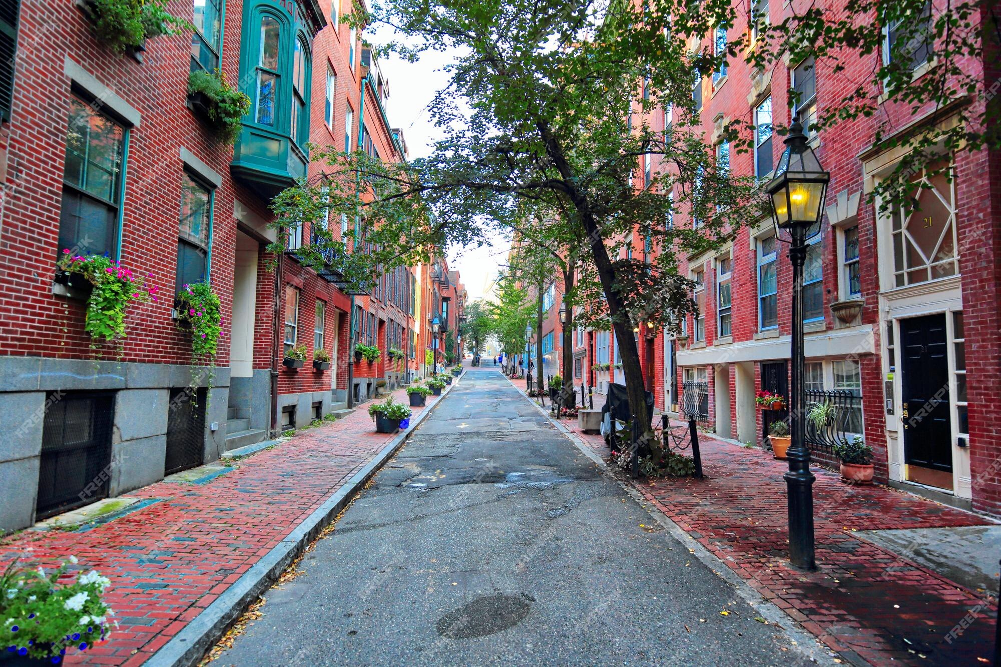 Passeio De Pedra Abandonado Em Beacon Hill, Boston Imagem de Stock - Imagem  de tijolo, pedra: 68578625