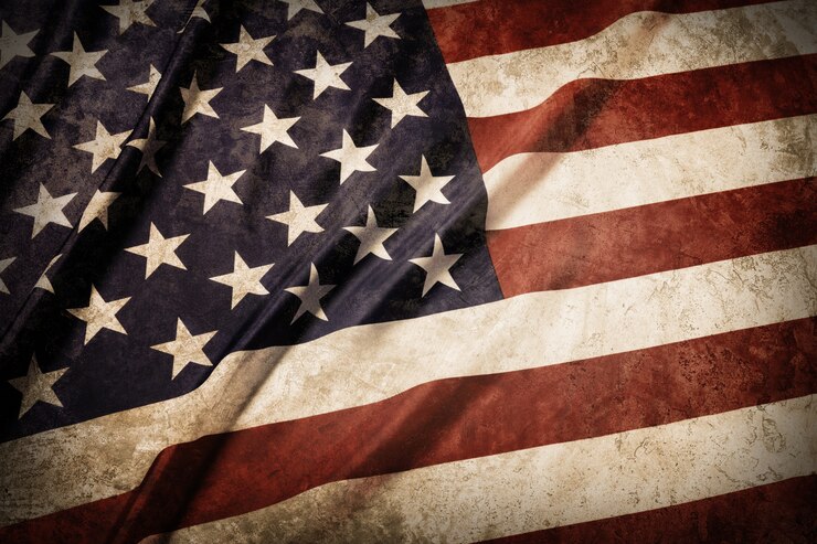 Foto estados unidos de grunge bandera de américa