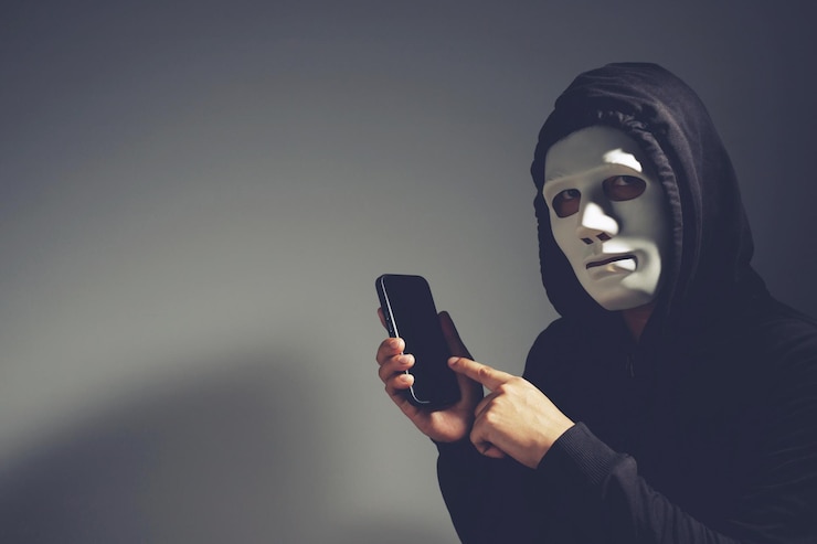 Foto estafadores y piratas informáticos call center con robo de datos telefónicos