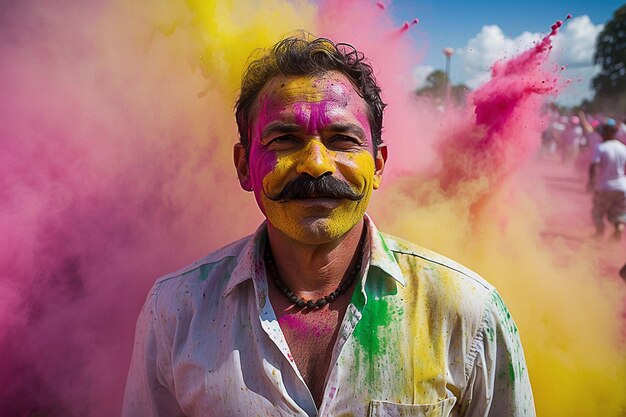 Foto estalla en toda la india como una celebración alegre que irradia vitalidad y pura alegría