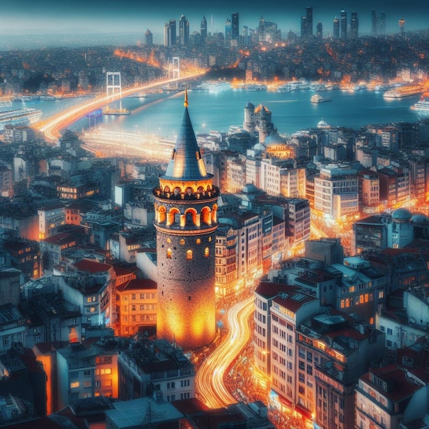 estambul ciudad puente de galata galata