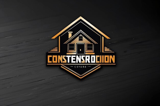 Foto estampa de diseño de logotipo de construcción de casa estampa de logotipo del edificio de la tienda