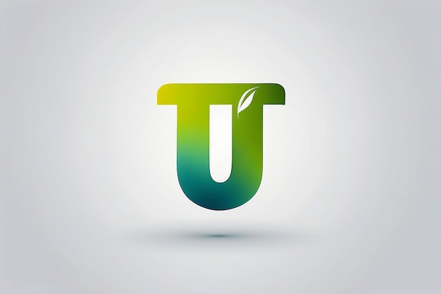 Estampa de diseño de logotipo de la letra T con estilo de gradiente natural de marca elegante