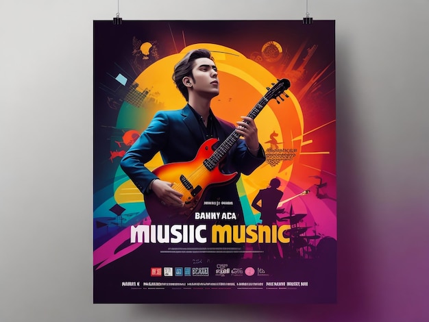 Foto estampa de folleto de música