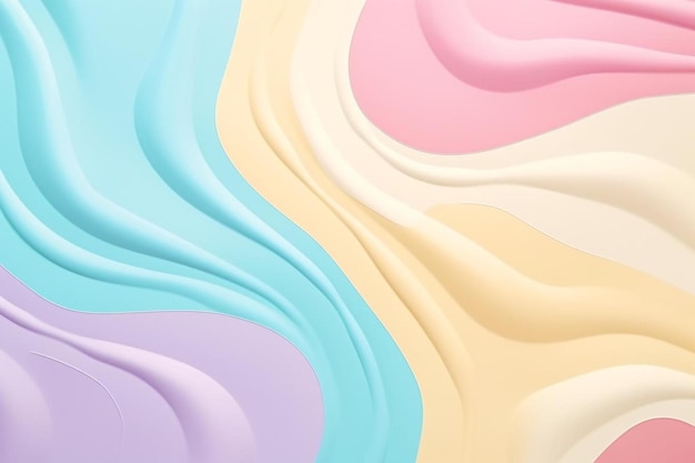 Foto estampado cosmético con textura de crema sobre fondo pastel