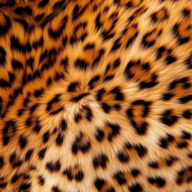 Estampado de pancarta de piel de leopardo Generar Ai