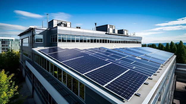 Se están instalando paneles solares en edificios de oficinas