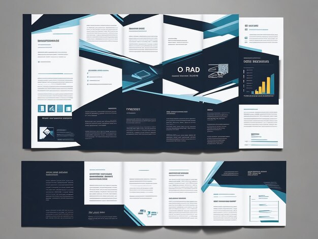 Estándar de folleto triplete para empresas