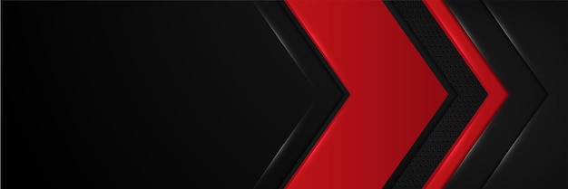 estandarte abstracto rojo y negro