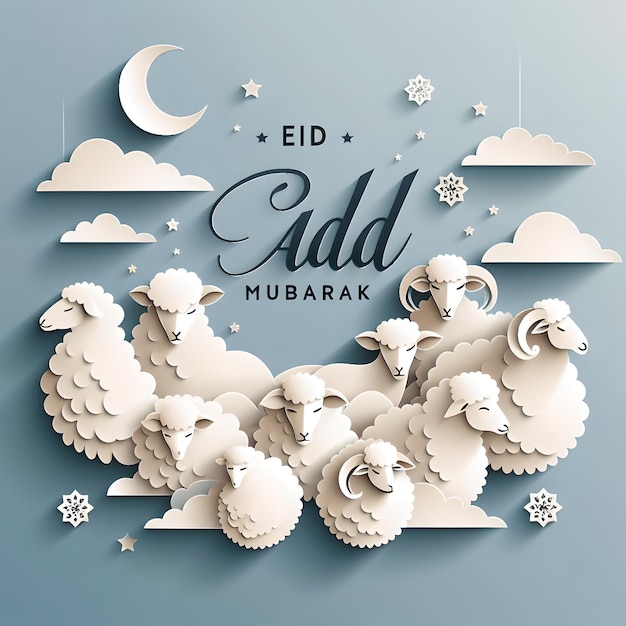 Estandarte de Eid alAdha en las redes sociales