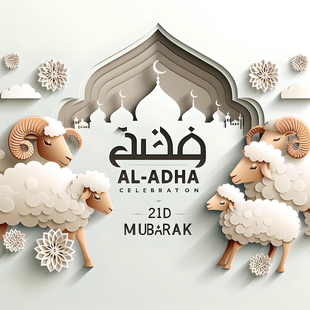 Estandarte de Eid alAdha en las redes sociales