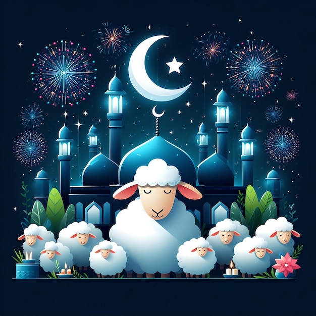 Estandarte de Eid alAdha en las redes sociales