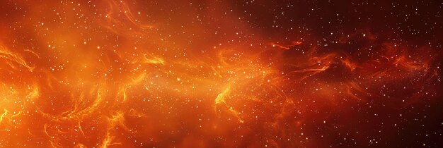 Estandarte estelar naranja vibrante del espacio Fondo del universo y la galaxia