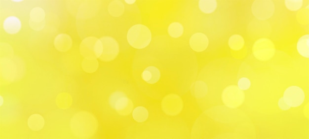 Estandarte de fondo bokeh amarillo para carteles de saludos de fiesta, eventos publicitarios y varios trabajos de diseño