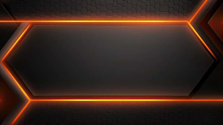 Estandarte horizontal amplio abstracto de color gris oscuro