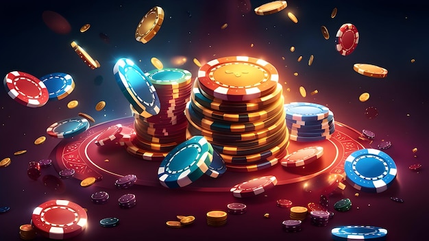 Estandarte de juego de casino en línea