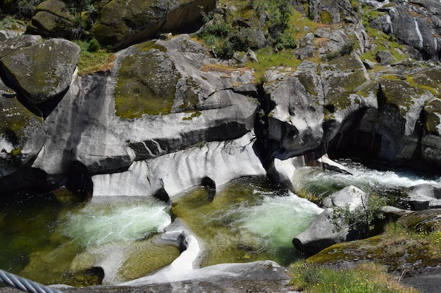 Estanques en la garganta del infierno, en la reserva natural del jerte, los pilones