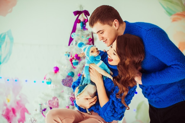 estar cãozinho menina noel vestido