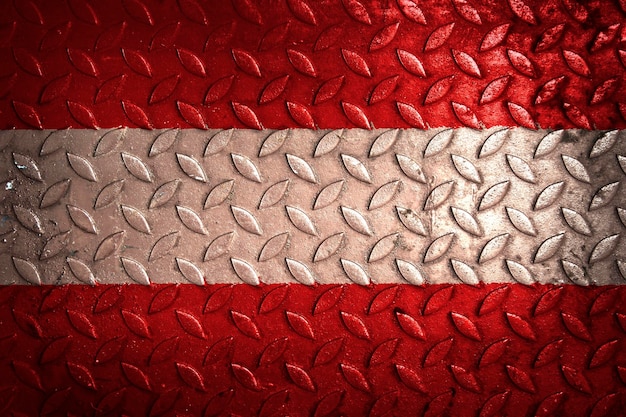 Estatística de textura de metal de bandeira da Áustria