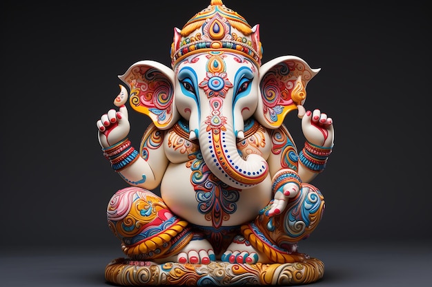 Estatua 3d de Ganesha Ganpati