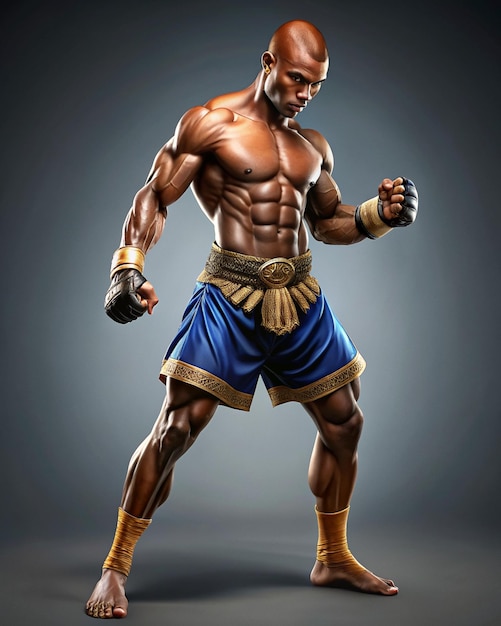 Foto una estatua de un boxeador con la palabra boxeador en él