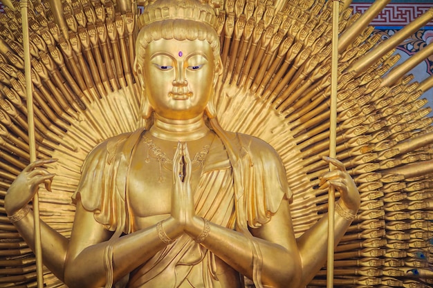 Foto estatua de buda en el edificio