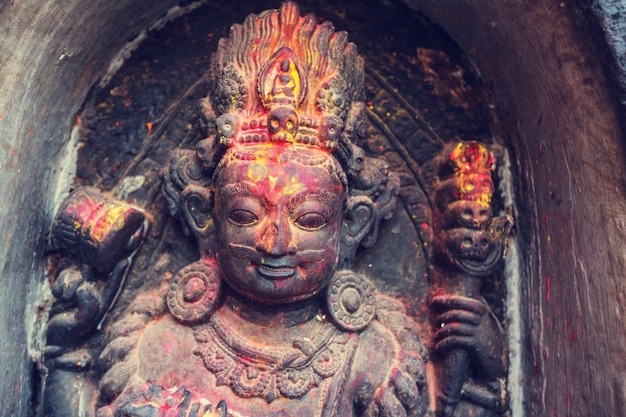 Estatua de Buda en Katmandú, Nepal