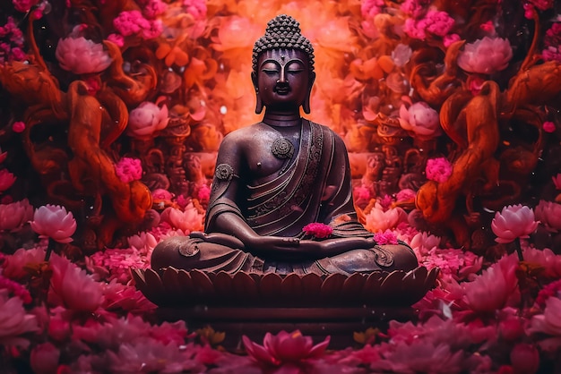 Estatua de Buda en meditación