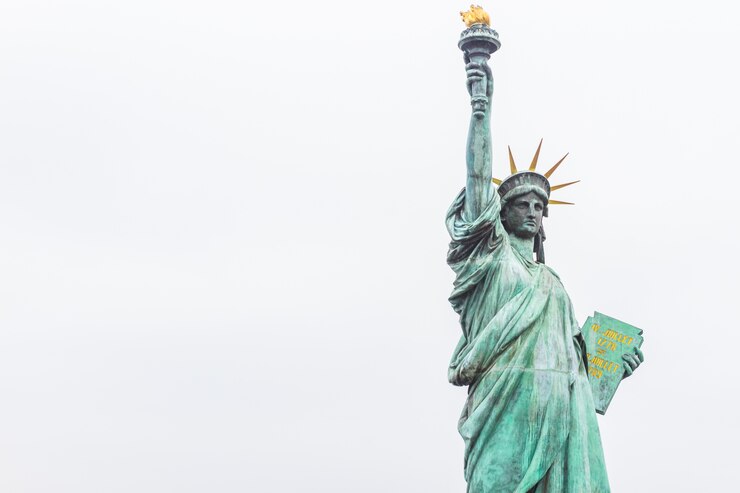 Foto estátua da liberdade, um marco da cidade de nova york