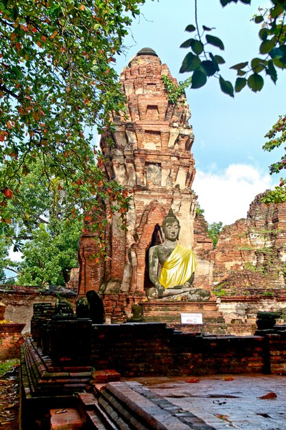 Estátua de buda ayuthaya tailândia