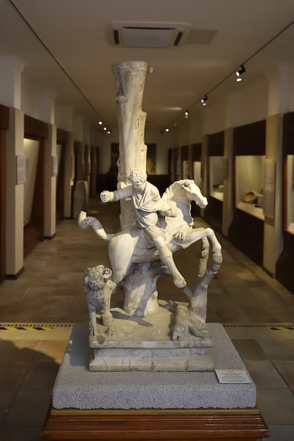 Estátua de caça no Museu de Civilizações da Anatólia Ancara Turquia