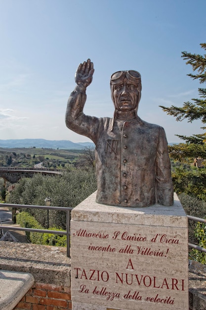 Estátua de Cobre Driver Tazio Nuvolari